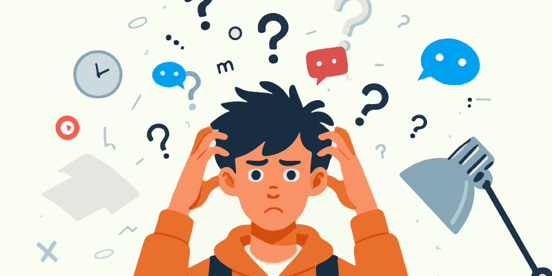 student in distraction while preparing for neet exam